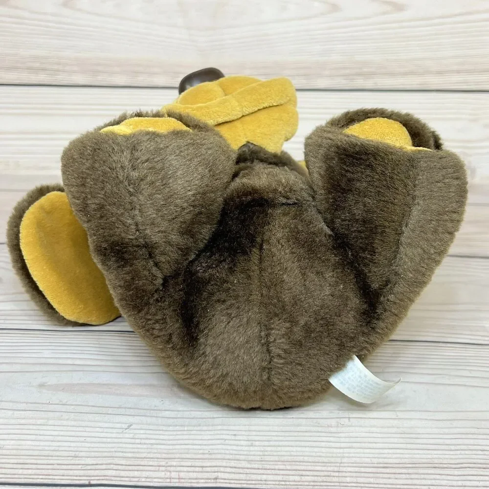 Vintage 70s Puppy Hound Dog Plush Brown 8” Sad Eyes Floppy Ears Stuffed Animal
